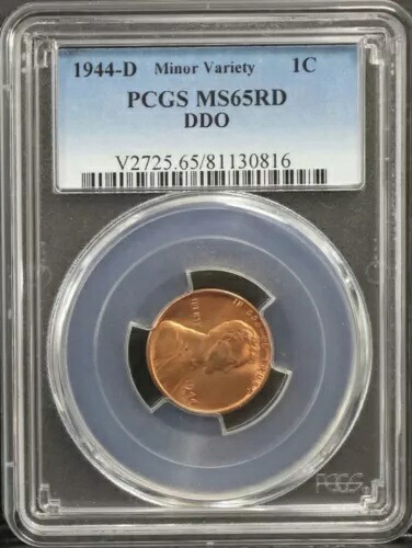 1944 D 1c リンカーン セント DDO バラエティ MS65 RD レア??|WORLD RESOURCE【KING店】