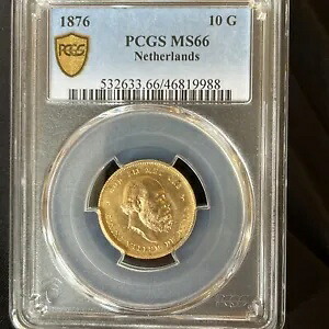1876 オランダ 10 グルデン PCGS MS66｜WORLD RESOURCE【KING店】 309,870円