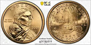 2000 P PCGS MS66 サカガウィア ドル FS-901 ウンデッド イーグル