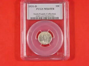 1931-D マーキュリー ダイム PCGS MS65FB フル スプリット バンド スーパー タフ デイト タイヒ ファミリー｜WORLD RESOURCE【KING店】