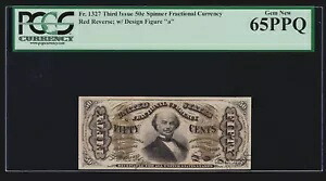 US 50c 小数通貨文字「a」レッドバック FR 1327 PCGS 65 PPQ GEM CU (020)｜WORLD RESOURCE【KING店】