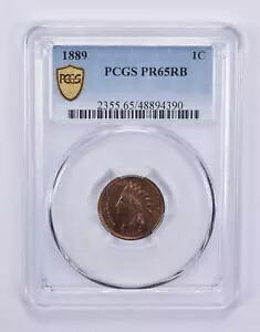 1889 インディアンヘッドセント PR65 RB PCGS *9613｜WORLD RESOURCE【KING店】