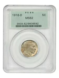 1918-D 5C PCGS MS62 (OGH) - バッファロー ニッケル｜WORLD RESOURCE【KING店】