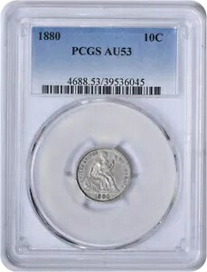 1880 リバティ シーテッド シルバー ダイム AU53 PCGS|WORLD RESOURCE【KING店】