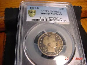 主要な日付 1896 年代の低ミント PCGS 本物の VG 軽い損傷が見られます。｜WORLD RESOURCE【KING店】