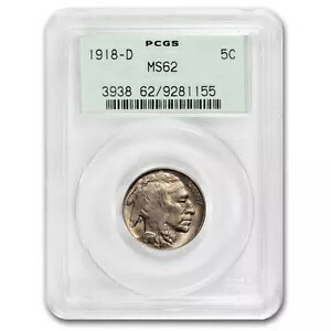 1918-D バッファロー ニッケル MS-62 PCGS｜WORLD RESOURCE【KING店】