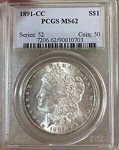 1891-CC PCGS MS62 モルガン シルバー ダラー｜WORLD RESOURCE【KING店】