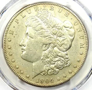 1904-S モーガン シルバー 1 ドル コイン - 認定 PCGS AU 詳細 - 希少な日付!|WORLD RESOURCE【KING店】