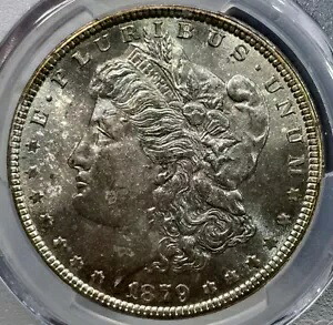 1879 P モルガン シルバー ダラー PCGS MS65 グリーン トーニング｜WORLD RESOURCE【KING店】
