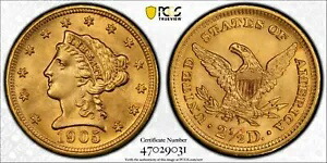 1905 P $2.50 ゴールド リバティ ヘッド クォーター イーグル PCGS MS-64|WORLD RESOURCE【KING店】
