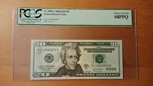 2004 $20 フェデラル ノート FRN ファンシー スーパー ラッキー シリアル 18888878 PCGS 68 PPQ|WORLD RESOURCE【KING店】