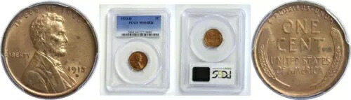 1913-D 1C リンカーン セント PCGS MS-64 RD｜WORLD RESOURCE【KING店】