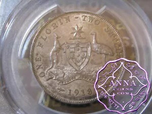 オーストラリア 1918 フローリン PCGS MS62｜WORLD RESOURCE【KING店】 415,305円
