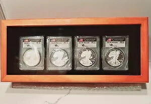2018-W??4コインセット PCGS PR70 FDOI シルバーイーグル -メルカンティ- デンバー、フィラ、DC、楽しい｜WORLD RESOURCE【KING店】