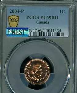 2004 P カナダ セント PCGS PL69 RD PQ MAC 最高級グレード & スポットレス ポップ 2 *｜WORLD RESOURCE【KING店】