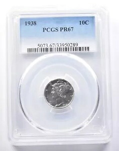 1938 マーキュリー ダイム PR67 PCGS *1076｜WORLD RESOURCE【KING店】