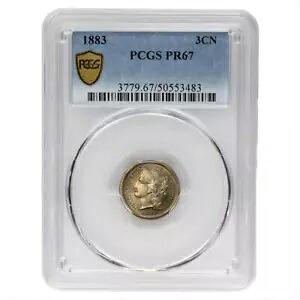 1883 スリーセントニッケル、3CN PCGS PR 67｜WORLD RESOURCE【KING店】
