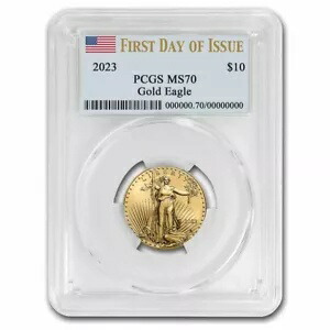 2023 1/4オンス アメリカン ゴールド イーグル MS-70 PCGS (FDI)