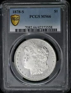1878-S $1 モルガン ドル PCGS MS66
