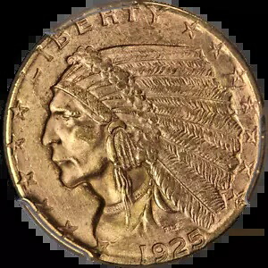1925-D インディアン ゴールド $2.50 PCGS MS64 極上のアイアピール ストロングストライク