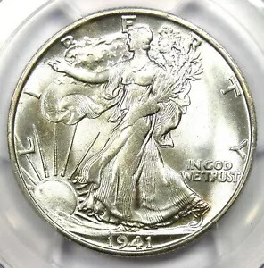 1941-S ウォーキング リバティ ハーフダラー 50C - PCGS MS66 認定 - 1,150 ドル相当! 340,065円