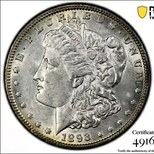 PCGS AU-53！ 1893年 モーガンドル