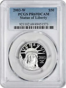 2003-W $50 アメリカン プラチナ イーグル PR69DCAM PCGS