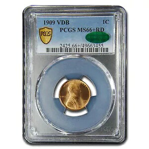1909 VDB リンカーン セント MS-66+ PCGS CAC (レッド)