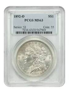 1892-O $1 PCGS MS63 - モルガン ドル