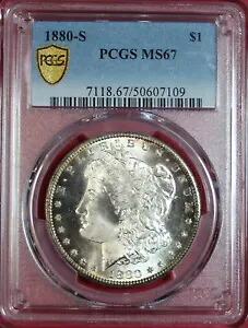 1880-S モーガン ドル PCGS MS67