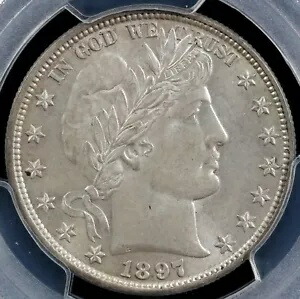 1897 50c 理髪店 ハーフダラー PCGS MS 62 345,015円