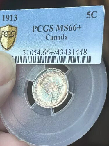 1913 年 カナダ 5 セント (旧 PCGS MS66+)｜WORLD RESOURCE【KING店】 274,725円