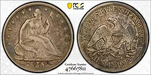 1853 PCGS VF20 FS-803 DDR ダブル ダブル ダイ リバース リバティ シーテッド ハーフダラー