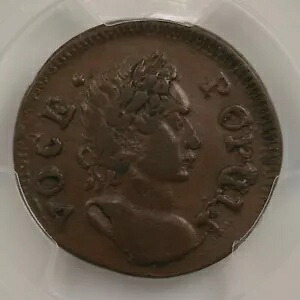 1760 Voce Populi 1/2P PCGS 認定 AU53