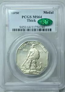 1925 北欧記念メダル 厚手 PCGS MS64 グリーン CAC #0280