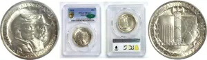 1936 50C ゲティスバーグ シルバー記念 PCGS MS-65