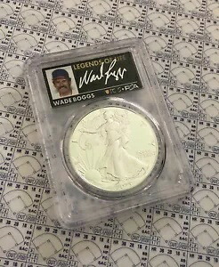 ウェイド ボッグス 2023 W $1 シルバー イーグル PCGS PSA PR70DCAM AR LEGENDS LIFE AUTO HOF????
