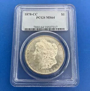 1878 CC カーソンシティ $1 PCGS MS64 90% シルバー 米国モルガン ドル コイン