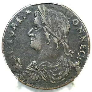1787 M 33.40-Z.2 R-6 PCGS XF 詳細 コネチカット コロニアル銅貨｜WORLD RESOURCE【KING店】