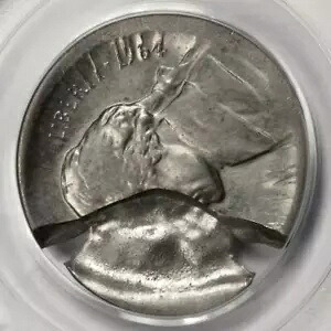 1964 PCGS MS64 ラージ マッシュルーム 25% インデント ブロードストラック ニッケル ミント エラー｜WORLD RESOURCE【KING店】