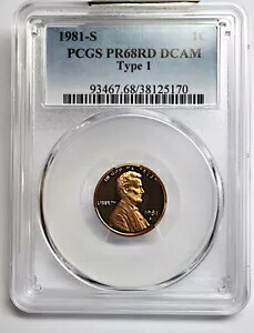 1981 S PCGS PR68DCAM タイプ 1 リンカーン メモリアル ペニー 1C｜WORLD RESOURCE【KING店】