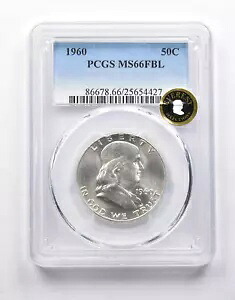 MS66 FBL 1960 フランクリン ハーフダラー エベレスト セレクション PCGS *6822