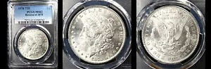 1878 $1 7TF 78-PCGS MS62-PQ モーガン ドルのリバース---