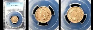 1863 1C PCGS MS62 インディアンヘッドセント---