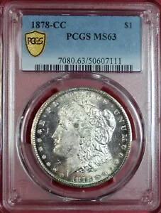 1878-CC モーガン ドル PCGS MS63