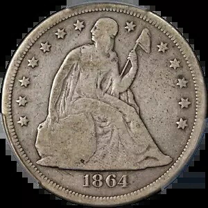 1864 着席リバティ ドル PCGS G06 グレート アイ アピール ナイス ストライク｜WORLD RESOURCE【KING店】