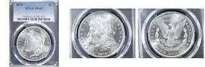 1879 $1 MS63 NGC-PQ-モーガンドル---