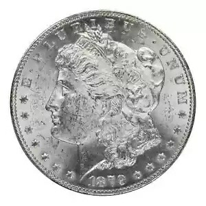 1879-S モルガン ドル PCGS MS-62 1878 年のリバース