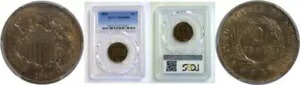 1869 2C 2セントピース PCGS MS-64 RB