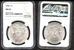 1900 $1 NGC MS63 ホワイト＆派手なモーガン ドル